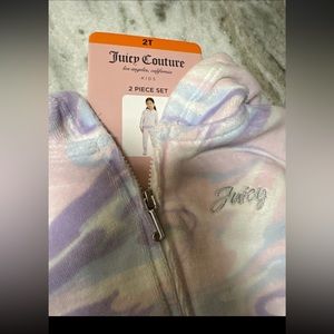 New Juicy Couture Kids 2 Piece Set Size 2T Pink Purple